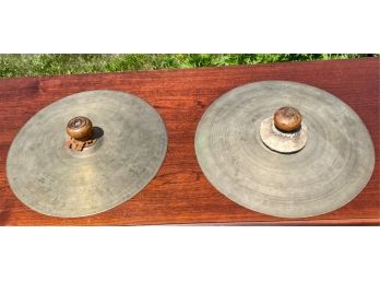 RARE EARLY SIGNED ZILDJIAN CYMBALS (1) WITH FIRST STAMP