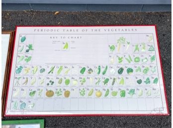 (1) FRAMED PERIODIC TABLE OF VEGETABLES (2) OTHERS