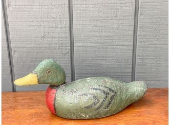 CARVED AND PAINTED WOODDUCK DECOY