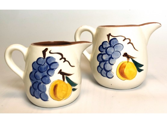 (2) STANGL POTTERY PITCHERS (CREAMERS)