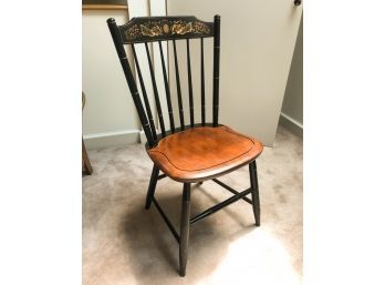 HITCHCOCK SIDE CHAIR W/ STENCILED CREST