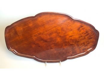 HAND DISHED TRAY MADE FROM AN EXOTIC WOOD
