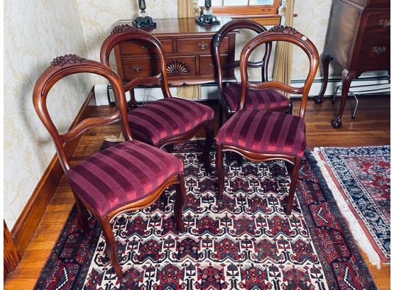 GROUP OF (4) VICTORIAN CHAIRS