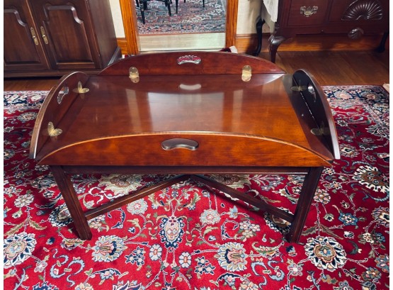 VINTAGE MAHOGANY BUTLERS STYLE COFFEE TABLE