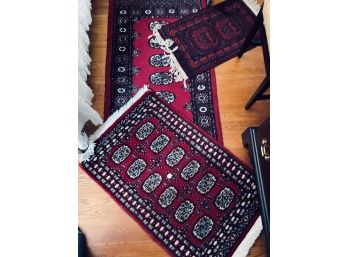 GROUP OF (3) SCATTER RUGS