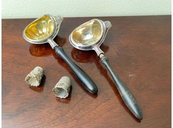 (2) STERLING SILVER THIMBLES