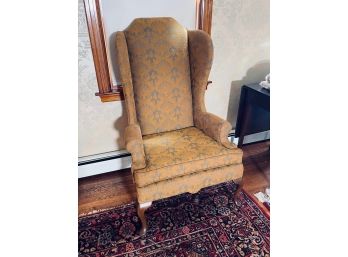 LADY'S UPHOLSTERED WING CHAIR