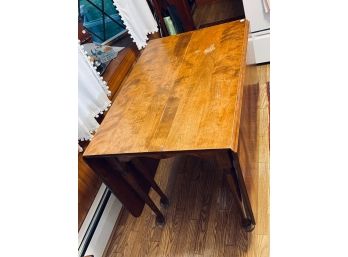 SOLID ROCK MAPLE DROP LEAF DINING TABLE