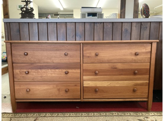 LATE 20THc DOUBLEWIDE LOW CHEST OF DRAWERS