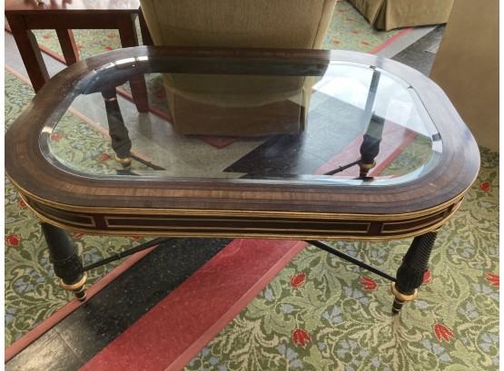 LATE 20THc CLASSICAL STYLE DESIGNER COFFEE TABLE
