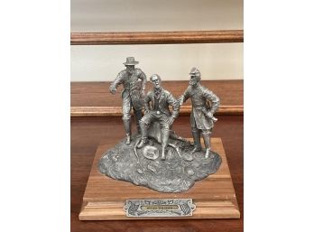 LATE 20THc PEWTER 'WITHIN THE HOUR' CIVIL WAR GROUP