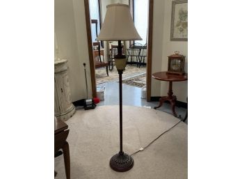 LATE 20THc PAINT DECORATED FLOOR LAMP