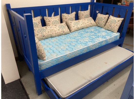 MODERN MOON & STAR (3) SIDED TWIN SIZE BED