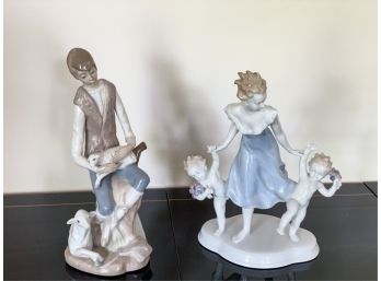 (2) LLADRO FIGURAL GROUPINGS