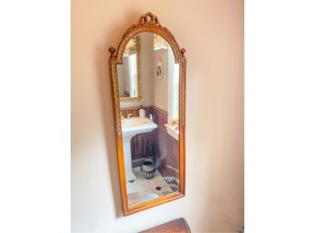 GILT CARVED & ARCHED HANGING MIRROR