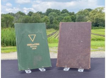 1924 and 1958 KNIGHTS OF PYTHIAS RITUAL BOOKS