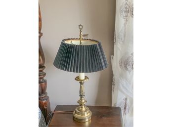 BRASS LAMP WITH NICELY CAST FINIAL