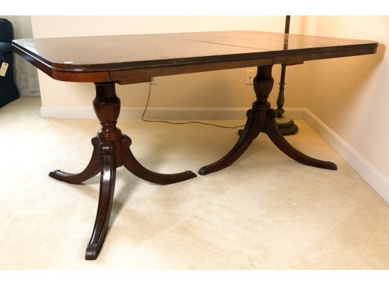 DOUBLE PEDESTAL DREXEL DINING TABLE