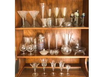 LARGE COLLECTION MISC GLASS