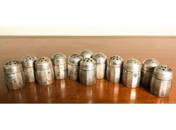 (6) PR STERLING SILVER SALT AND PEPPER SHAKERS