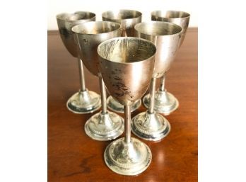 (6) STERLING SILVER CORDIALS
