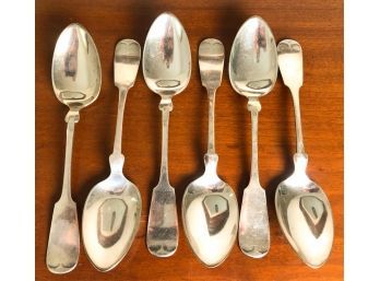 (6) STERLING SILVER SPOONS