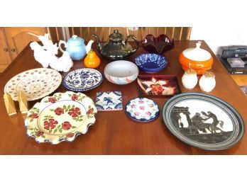 FUN MISC PORCELAIN AND GLASS LOT