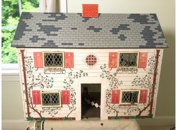 VINTAGE DOLL HOUSE W/ ACCESSORIES