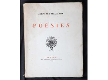 STEPHANE MALLARME 'POESIES' Ltd. Ed. 1926