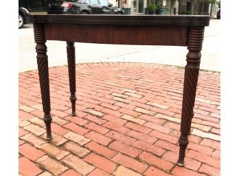 ANTIQUE MAHOGANY GAME TABLE