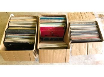 (3) BOXES VINTAGE RECORDS