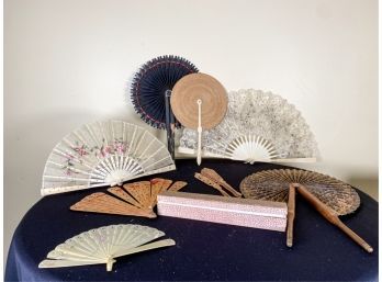 GROUPING OF MISC ANTIQUE FANS