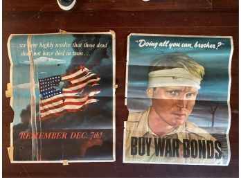 (2) WWII LIBERTY BONDS POSTERS