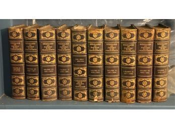 (10) VOLUMES 'MESSAGES & PAPERS OF THE PRESIDENTS'