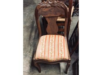 CARVED VICTORIAN SIDE CHAIR