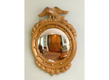 FEDERAL STYLE CONVEX ACCENT MIRROR w PERCHED EAGLE