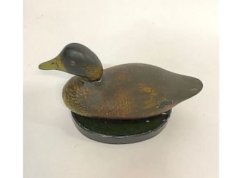 CARVED AND PAINTED DUCK DECOY