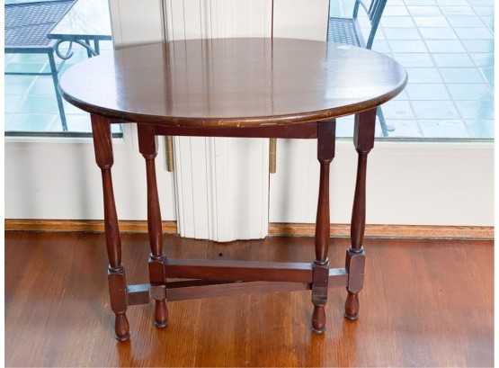 PAINE FURNITURE GATE LEG MAHOGANY OCCASIONAL TABLE