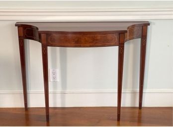 SERPENTINE CONSOLE TABLE w INLAID DECORATION