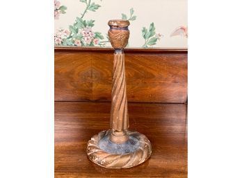 CARVED & PAINTED ITALIAN CANDLESTICK