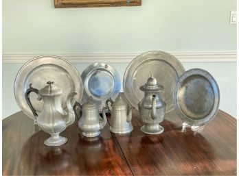 MISC (11) PIECE PEWTER LOT