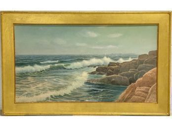 GEORGE HOWELL GAY (1858-1931) 'CRASHING SURF'