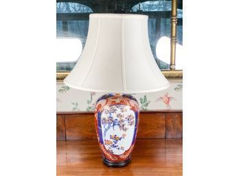 NICELY DECORATED JAPANESE IMARI TABLE LAMP
