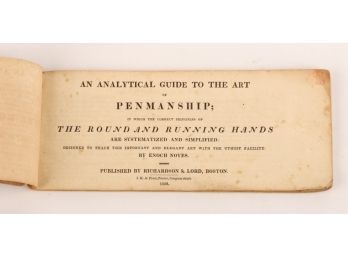 1826 ANALYTICAL GUIDE TO THE ART OF PENMANSHIP