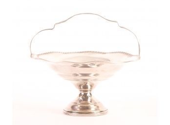 STERLING SILVER FOOTED BON BON DISH with HANDLE