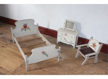 Doll's Swing, Bed and Bureau