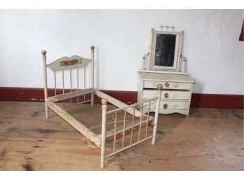 Doll's Bed and Bureau