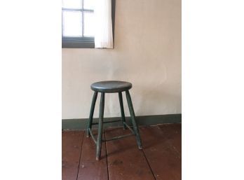 Early Stool in Green Paint