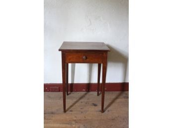 Early 19th c Country Hepplewhite (1) Drawer Stand