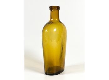 L.G. CO. BLOWN MOLDED GLASS FLASK